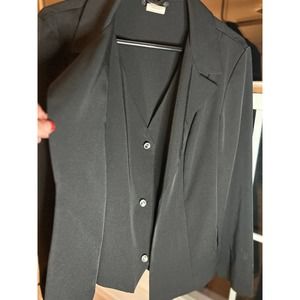 Blazer with attached vest